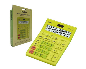 Калькулятор настольный полноразмерный Casio GR-12C-GN 12-разрядный салатовый